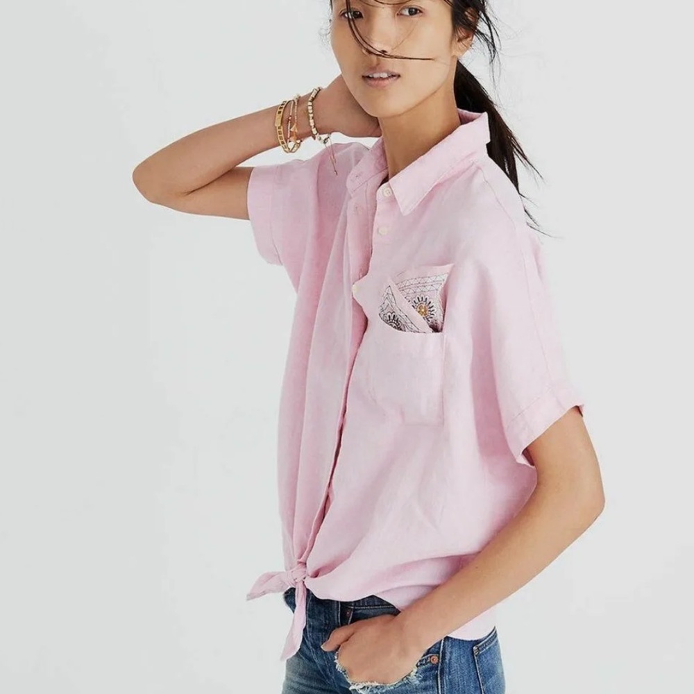 Madewell Short Sleeve Button Down Shirt